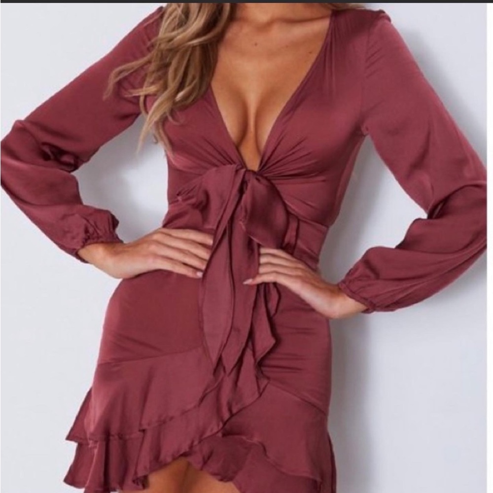 White fox mini dress